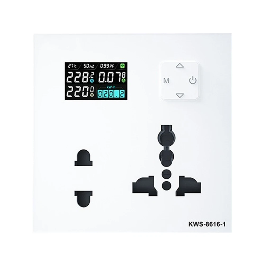 

Умная розетка Graffiti Wifi 86-го типа AC85-290V 16A с функцией учета электроэнергии и защитой, аксессуар для измерительного инструмента