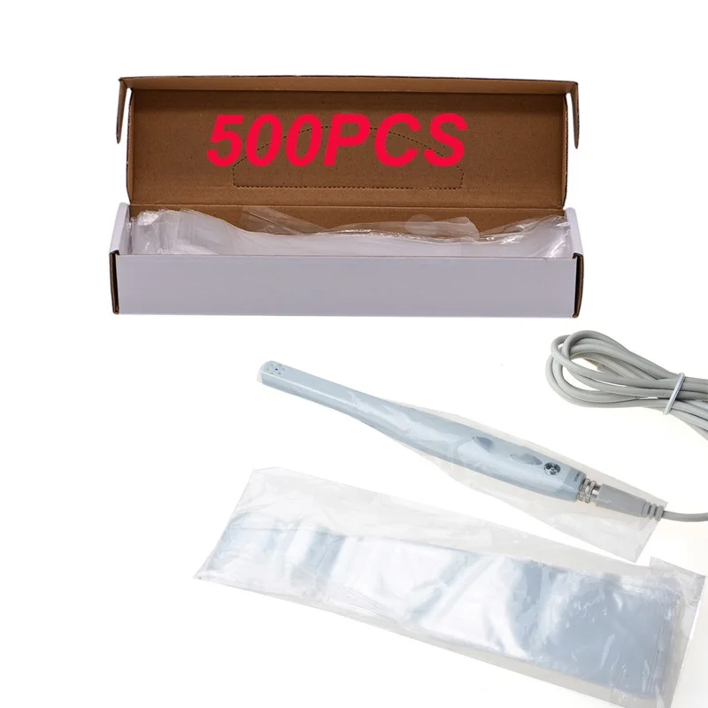 Funda/manga/cubierta desechable de 500 piezas, cámara Intraoral Oral para dentista y laboratorio