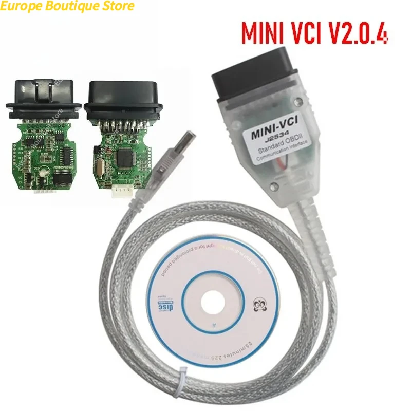 

MINI VCI V2.0.4 Real Firmware SW V16.00.017 For Toyota TIS Techstream FTDI FT232RL Chip j2534 MINI-VCI HW 2.0.4 Multi-Language