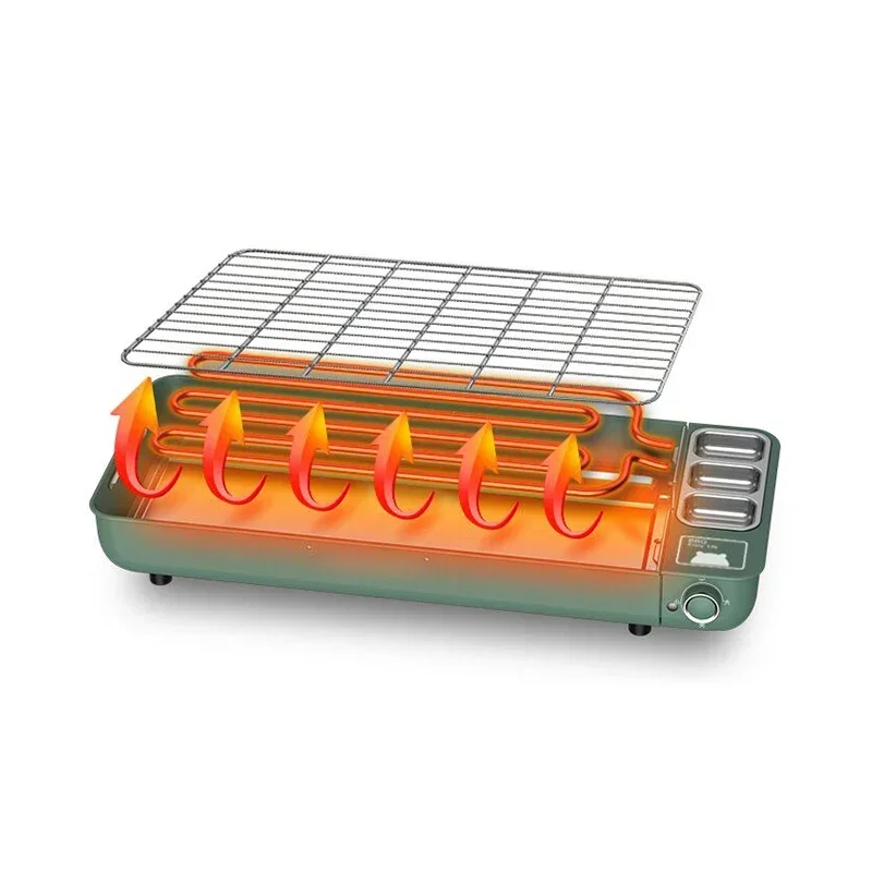 Home Appliances Electric Oven Household Self-service Barbecue Oven Barbecue Mutton Kebabs Korean Small Multi- Function Indoor L