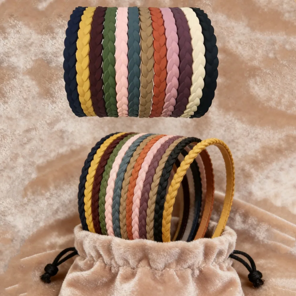 

12pcs Fashion Headbands for Women Non Slip Textured Hair Hoops Salon Hair Accessories Set