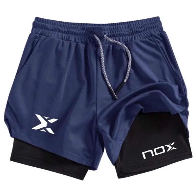 Novedad de verano, pantalones cortos deportivos de padel para hombre, pantalones cortos de tenis transpirables, pantalones de bádminton de secado rápido, ropa deportiva para correr al aire libre