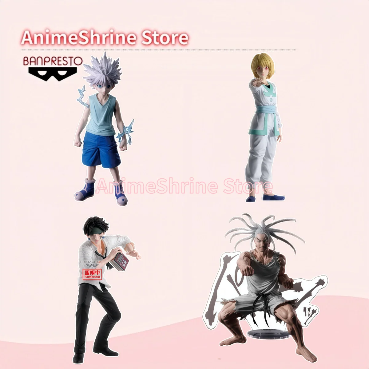 In Stock Banpresto HUNTER×HUNTER HUNTING ARCHIVES Killua Kurapika Netero Chrollo Prize Figure Anime Model Toy Hobby