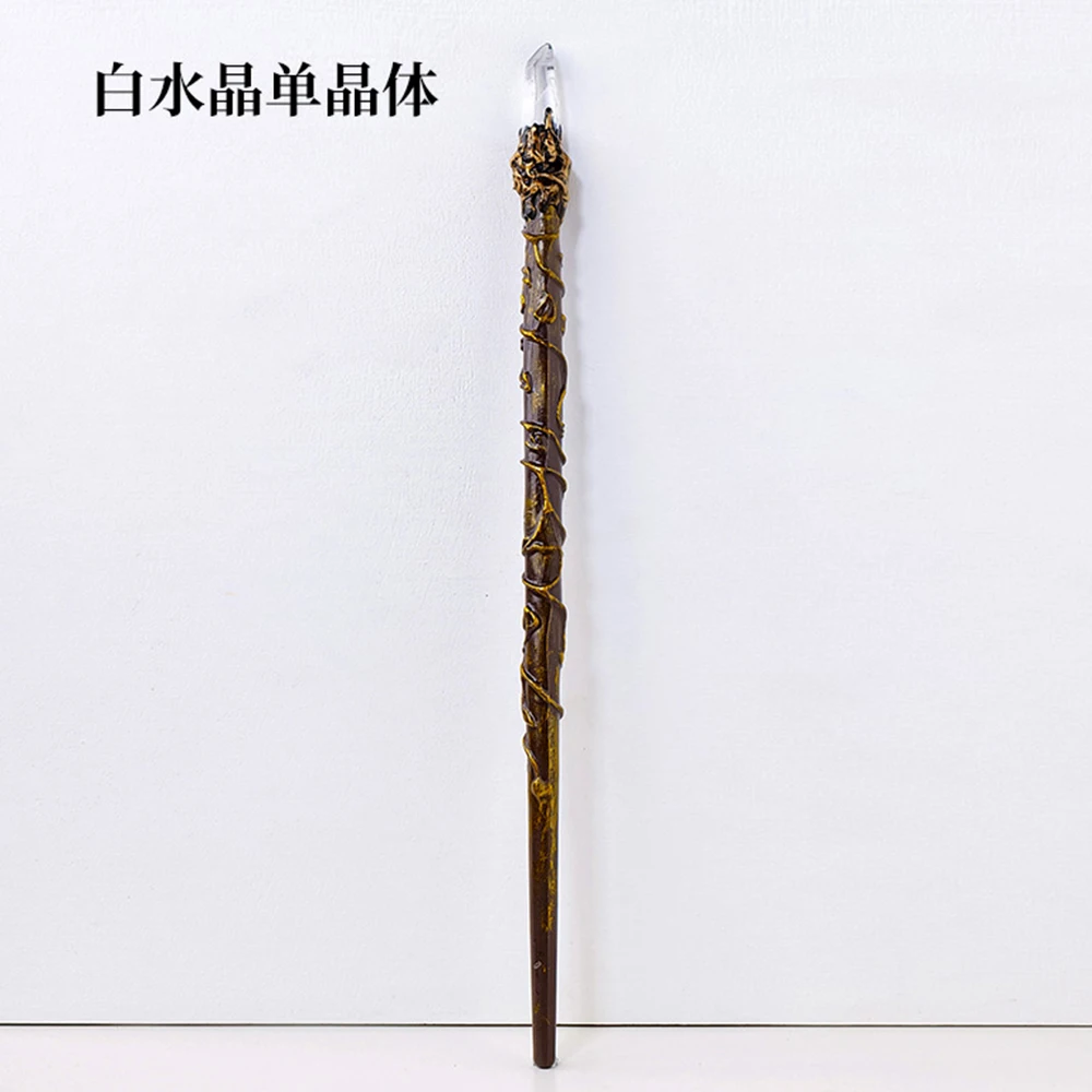Witch Magic Stick Quartz Natural Crystal Scepter Fairy Wand Ritual Tool Altar Adornment 1pc Halloween Prop Handmade Jewelry Gift