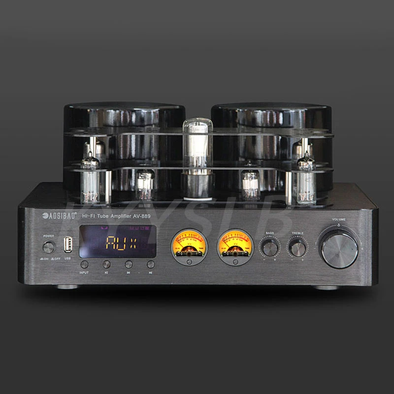 KYYSLB 220V 200W*2 HiFi Wireless Bluetooth Tube Amplifier High-power Fever Vacuum Retro Home Audio Sound Speaker Amplificador