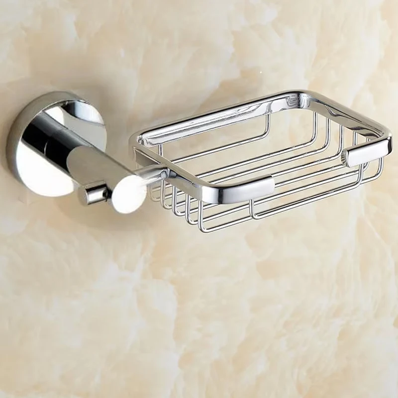 Wall Mounted Chrome Plated Solid Brass Bathroom Accessories,Bath Soap Dish,Soap basket,.,YT-10190