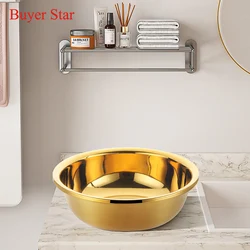 1PC Useful Stainless Steel Rainbow Vegetable Basin DIY Salad Maker Mixing Bowl Round Fruit Cleaning Bowl Kitchen Cooking Tools