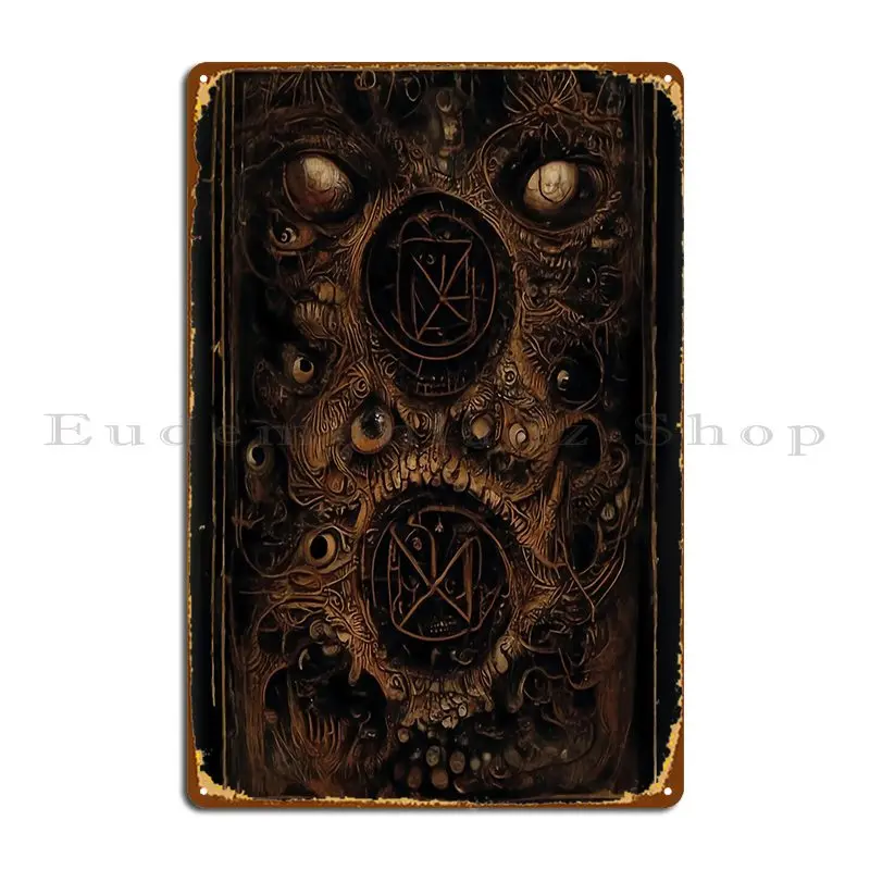 Necronomicon Sigils Metal Plaque Personalized Customize Designing Character Club Tin Sign Poster