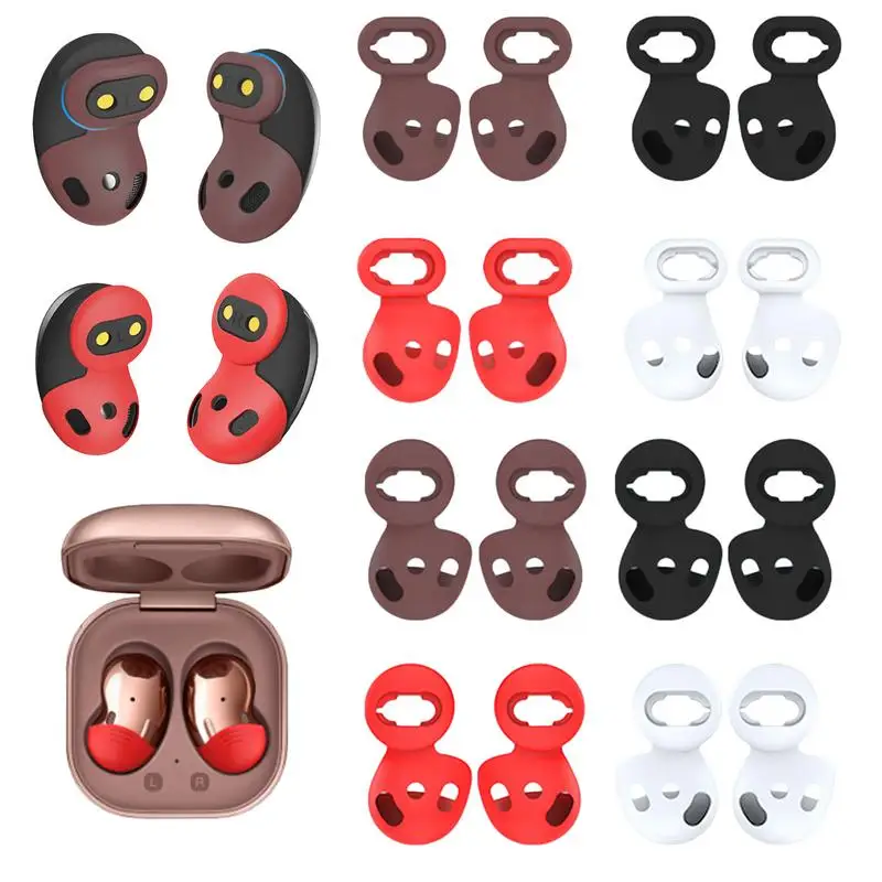 8 Pairs Silicone Adapter Ear Wing Tips Replacement Earbuds Tips For Samsung G-alaxy Buds Live Accessories Rubber Earbuds Tips