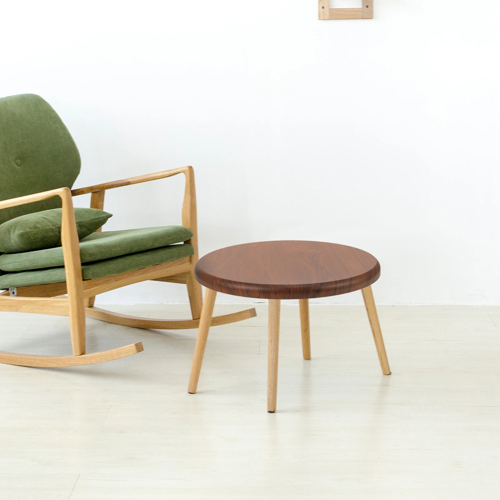 

Solid Wood Round Bar Chair Cushion Household Seating Part Wooden for Home Use Wood Grain Design Easy Clean for Bar
