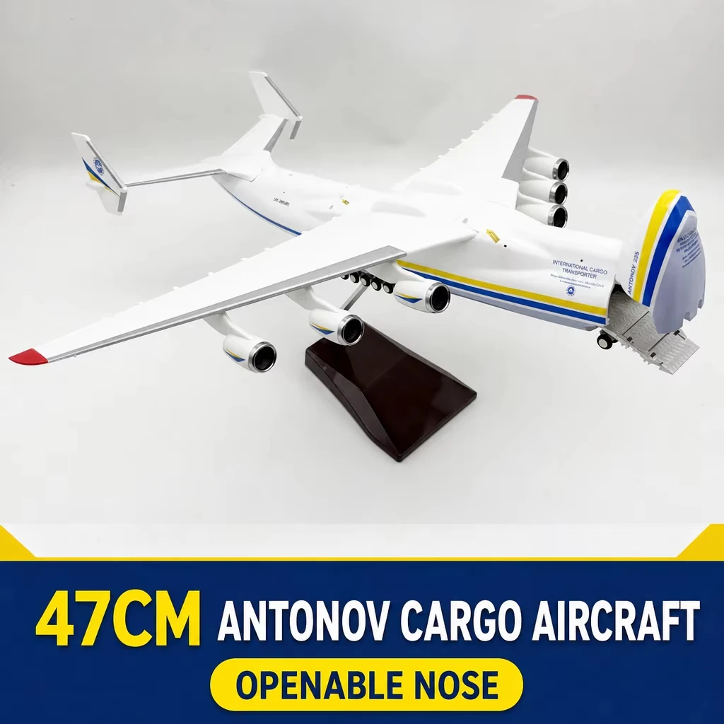 47cm Antonov AN-225 Transport Aircraft Airplane Model Kit With Stand Openable Nose For Display Collection or Adult Aviation Gift