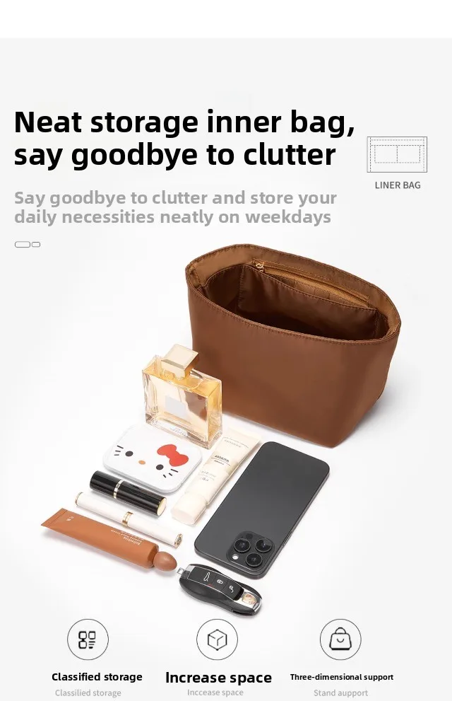 Bag organizer insert For Picotin 18 22 easy to wash and dry quickly bag support storage inner modification bag accessories