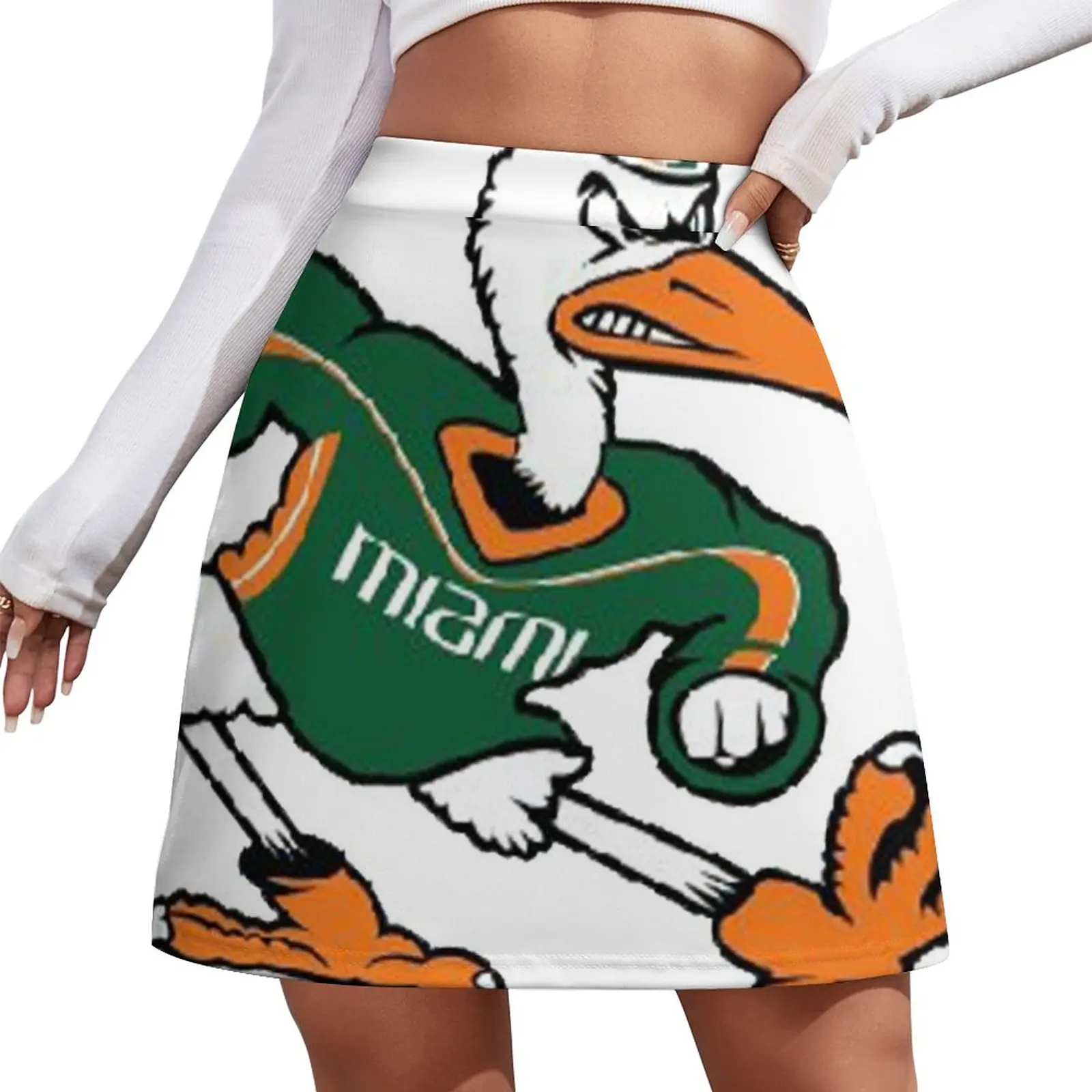 Minifalda de Miami Hurricanes para mujer, falda de lujo, faldas para mujer