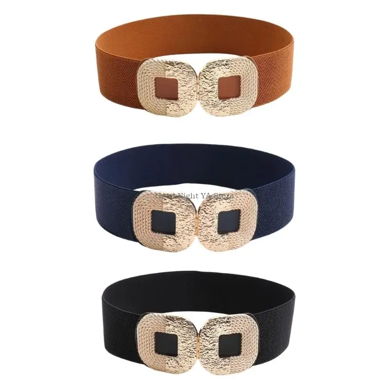 حزام خصر عريض للنساء من القماش المنسوج، حزام مشد مرن، حزام خصر مريح