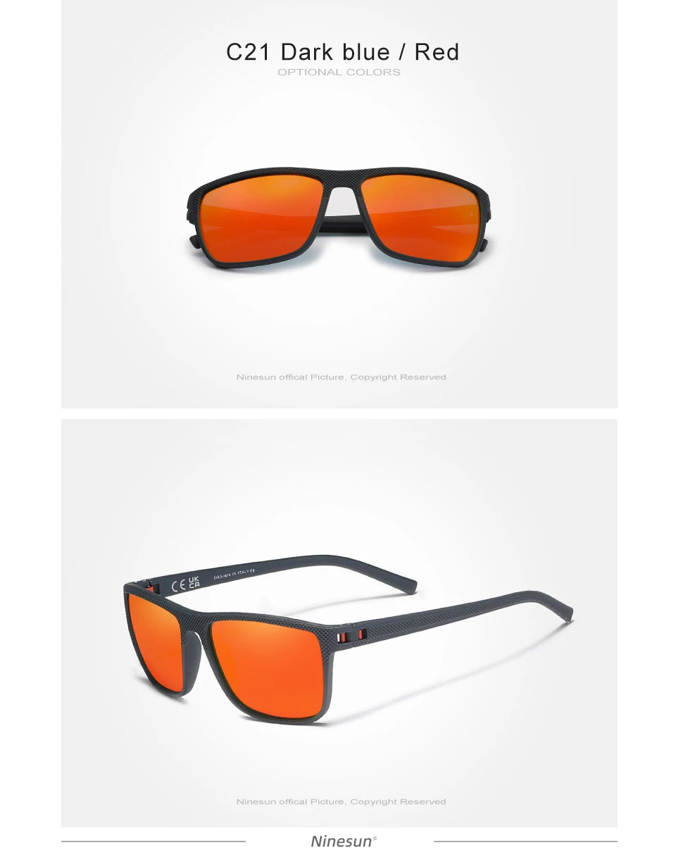 Ninesun polarisierte sonnenbrille männer neue mode frauen fahren große rahmen brille uv400 sport blend freie nachtsicht brillen – Detail 12