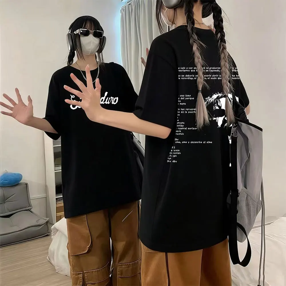 

Rock Band Extremoduro Face Graphic T Shirt Men Women Clothing Fashion Oversized T-shirts Male Casual Vintage Gothic Tee Shirt