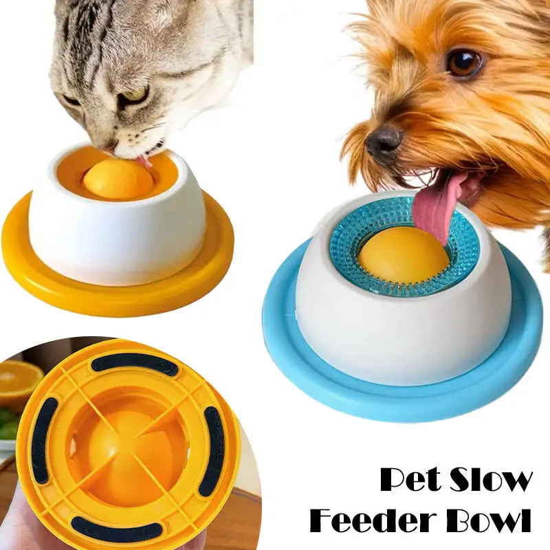 Pet Lick Mat Yogurt Licking Plate Anti-fuoriuscita Piatto di cibo lento Alimentatore per cani Gatti Promuove la salute dentale Giocattolo resistente ai morsi