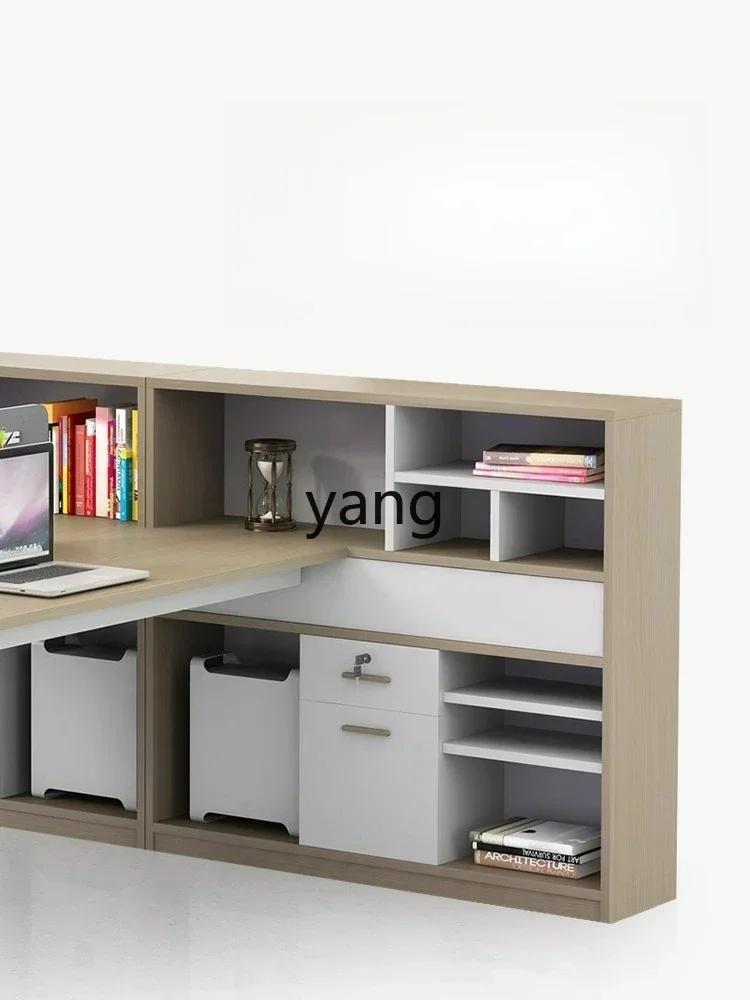 

LH workstation desk simple modern staff desk company finance office desk and chair combination
