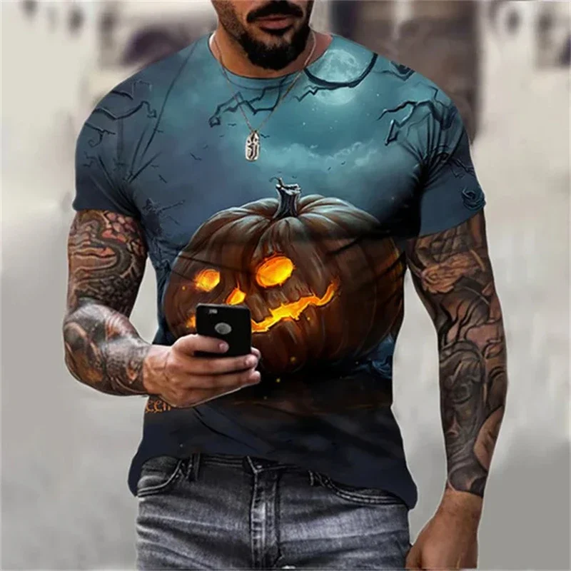 Herren-T-Shirt mit KTM-Logo-Print, kurzärmelig, Rundhalsausschnitt, lässiger Motorrad-Stil
