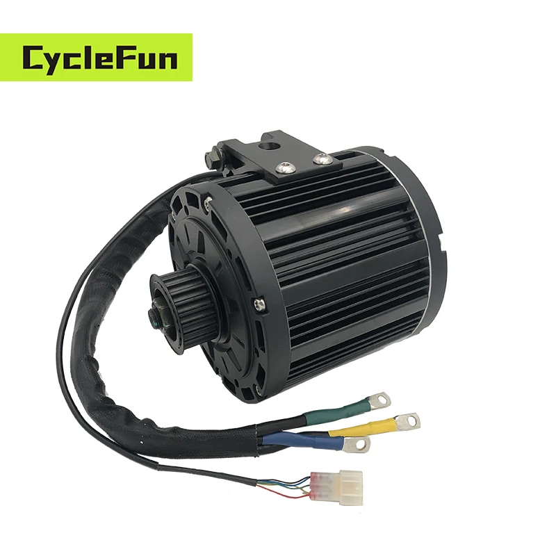 Hall Sensor QS138 3000W Peak 9000W 72V 3800RPM PMSM Mid Drive Motor With Sprocket Or Belt Type For Electric Motorcycles Scooter