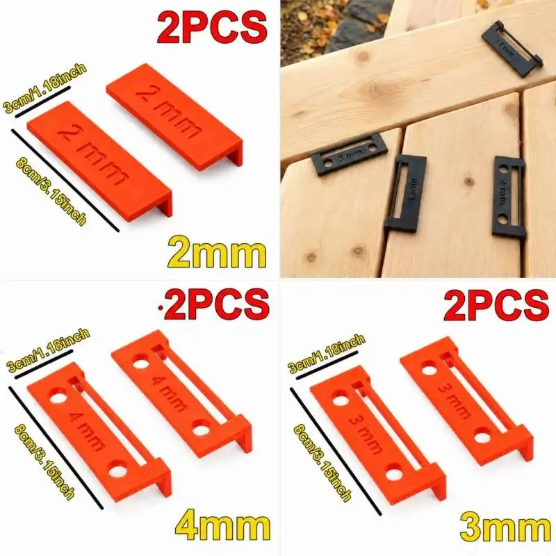 Deck Gap Spacer 2mm 3mm 4mm Floor Board Shimming Wedge Spacing Shim For Deck Installation