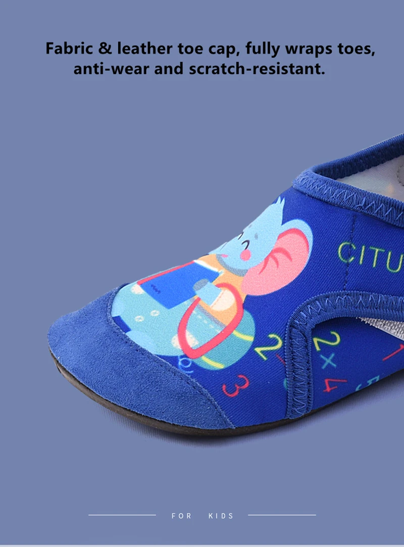 Kinder Wassersport Strand Schwimmsocken Mädchen Dünn Mehrfarbig Bedruckt Rutschfest Fitness Yoga Tanz Schwimmen Surfen Tauchen Unterwasserschuhe – Detail 10