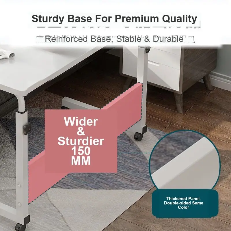 Mobile Lifting Computer Desk Foldable Bedside Study Table Student Writing Desk Small Table