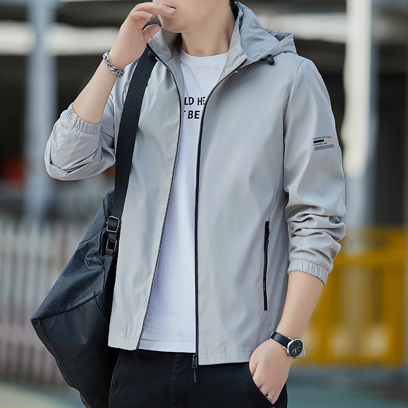 

High Quality Spring Autumn Casual Jacket Men Women Outdoor Waterproof and Windproof Hooded Windbreaker Coats Plus Size Coat Mens