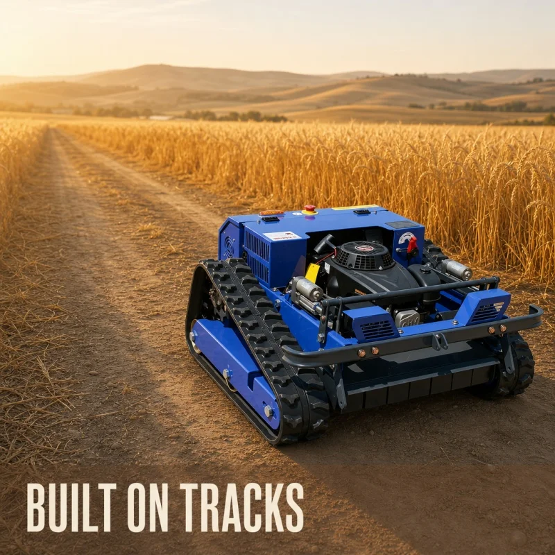 Customized Mechanical Lawn Mower mountain terrace wasteland trimming, remove wild grass low bushes on hillside