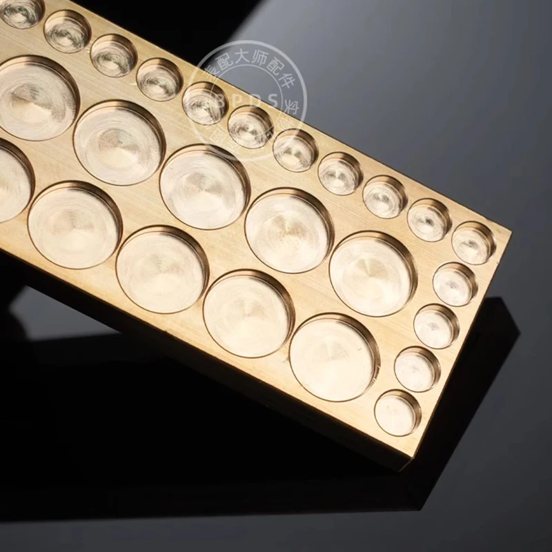 Pure Copper Watch Accessory Storage Box Screw Assortment Box Pure Copper Tiny Screw Storage Plate for Watch Repair Tool