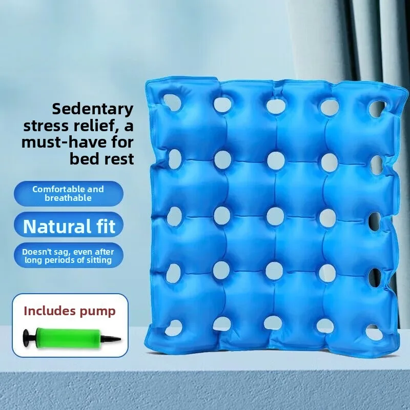Anti Bedsore Air Cushion for Wheelchair & Bed, Inflatable Seat Pad for Paralysis & Hemorrhoid Patients, Office Sitting Aid
