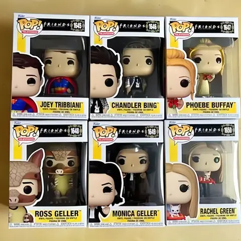 Vänner Äkta Funko Pop Actiondocka Modell Oey Tribbiani Rachel Green Joey Tribbiani Vinylskulptur Dockor TV-fans Gåva 10 best sales Vänner Funko Pop - №1