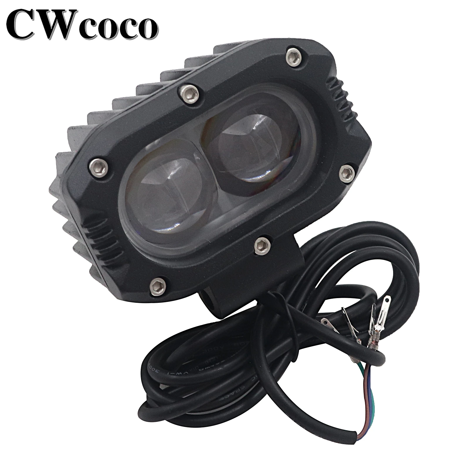 Electric Scooter Front LCD Headlights For KUGOO Kirin M4 PRO E-Bike 12-80V Night Safety Front Light Lamp Accessories