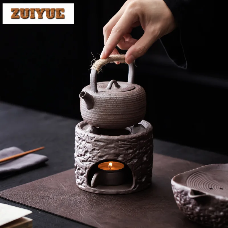 

Handamde Kiyomizu Ware Pottery Warm Tea Stove Small Fire Candle Cooking Base Thermal Insulation Extractor Aromather Baking Rack