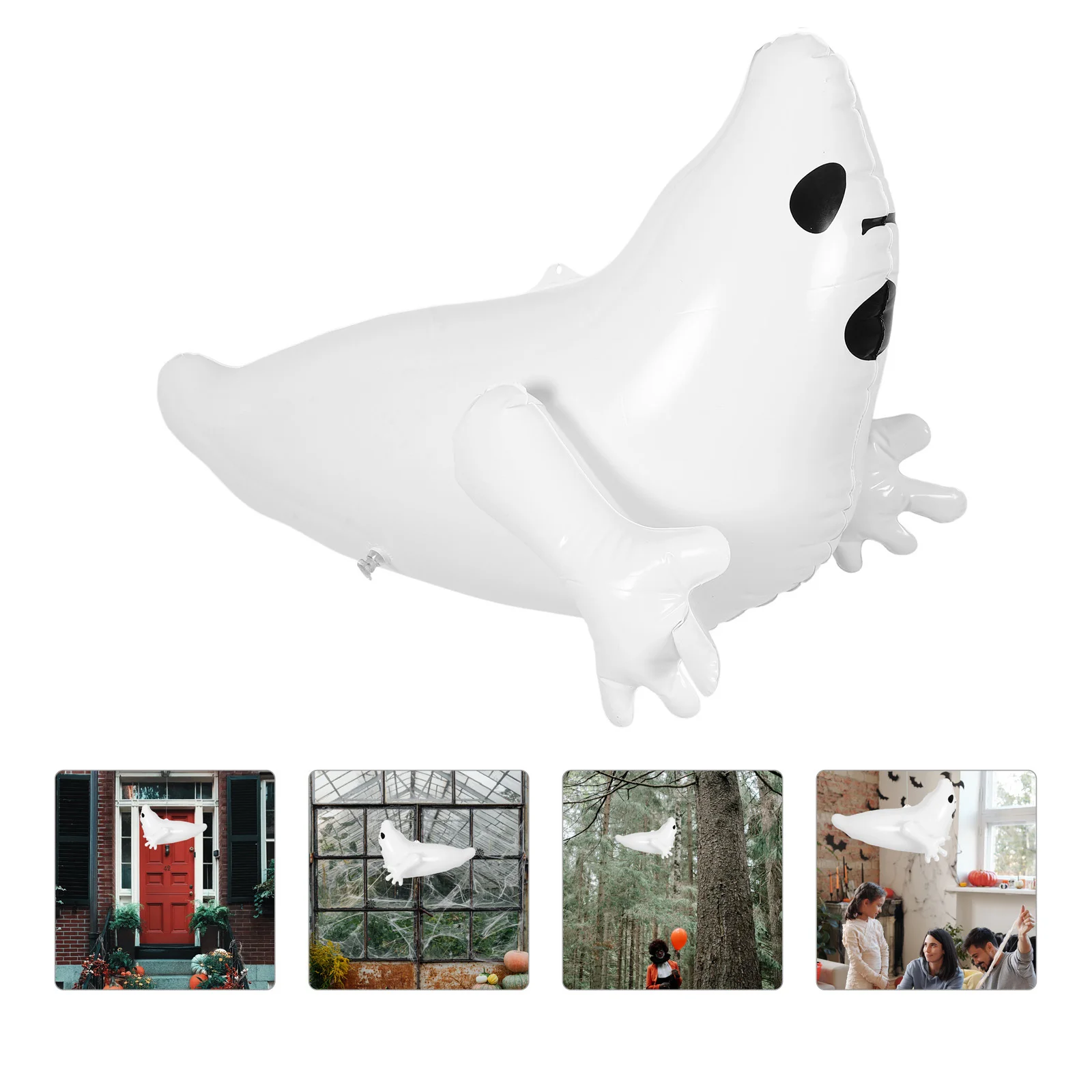 

Halloween Inflatable Ghost Decoration Spine-Chilling Experience Durable PVC Material Easy to Clean Versatile Hanging Hook