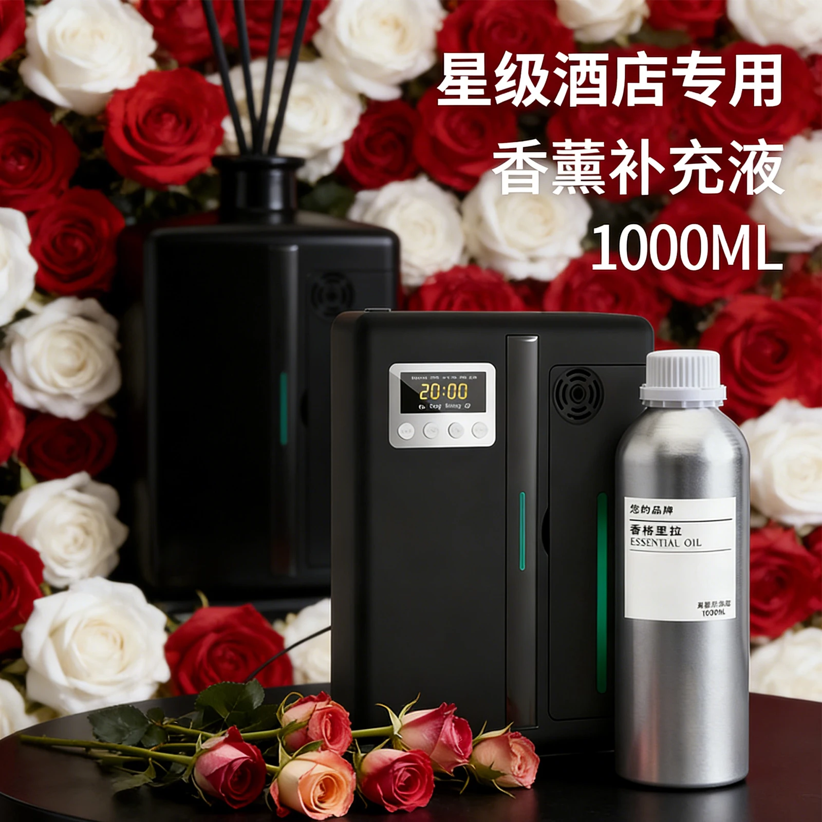 Hot Sale 100ml/1000ml Aromatherapy Essential Oil Aroma Diffuser Refill Long Lasting Home Office Fragrance Air Freshener