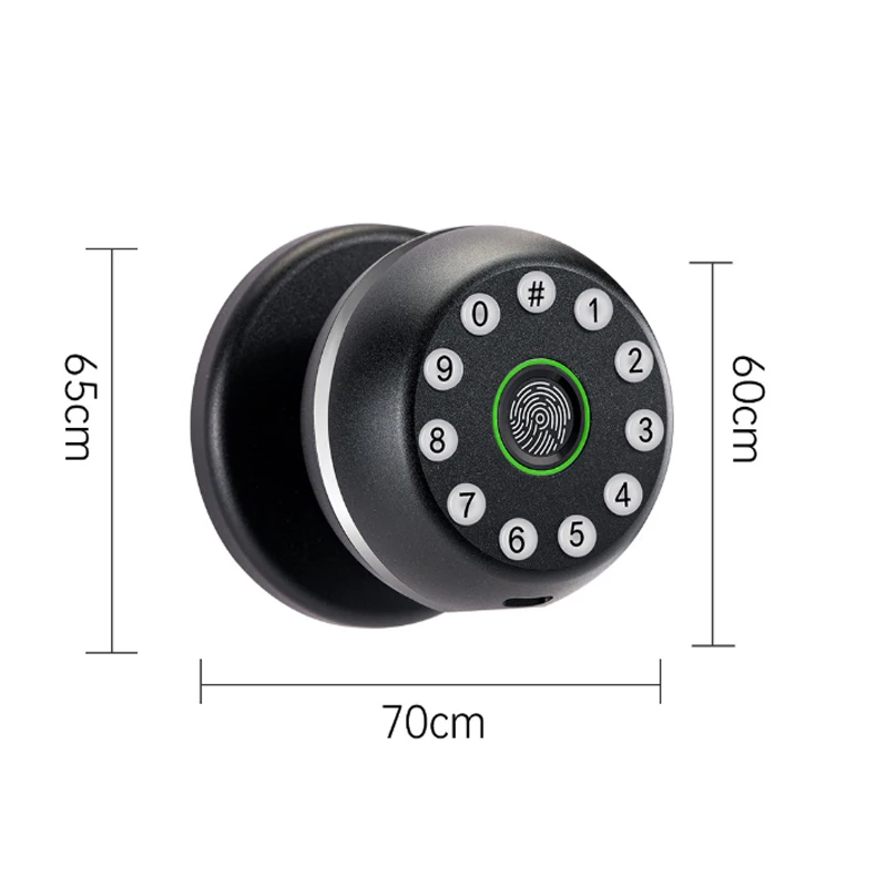Indoor wooden door password lock Intelligent electronic spherical latch password key lock