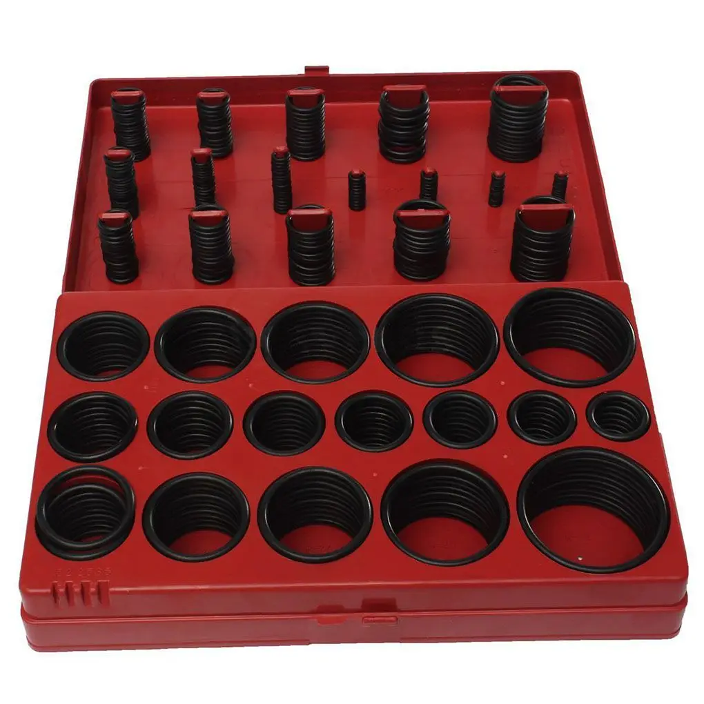 419Pcs Rubber O Ring Oring Repair Fix Box Nitrile Rubber Seal Plumbing Gasket Garage Assortment Set