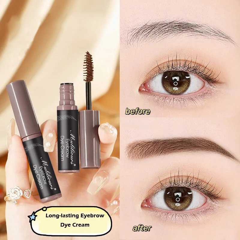 Muliliours Four-Color Eyebrow Dye Cream Light Feather Natural Eyebrow Pencil Provides Natural and Three-Dimensional Coloring
