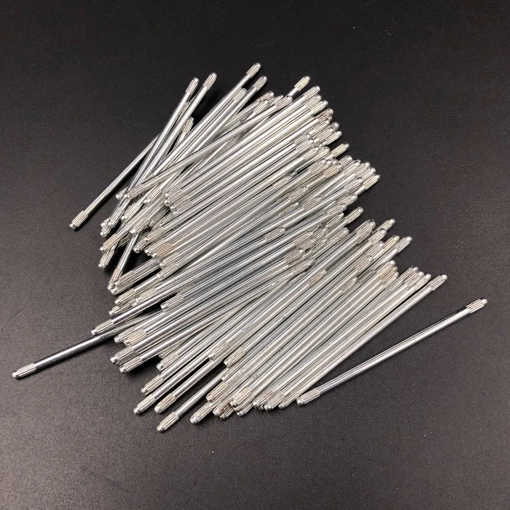 50Pcs/Lot 2mm×50mm Dual Knurled Iron Shaft H2*50mm Anti-slip Axle 2.1mm Knurl End For DIY Robot Toy Car Gear Wheel Assembly 2*50