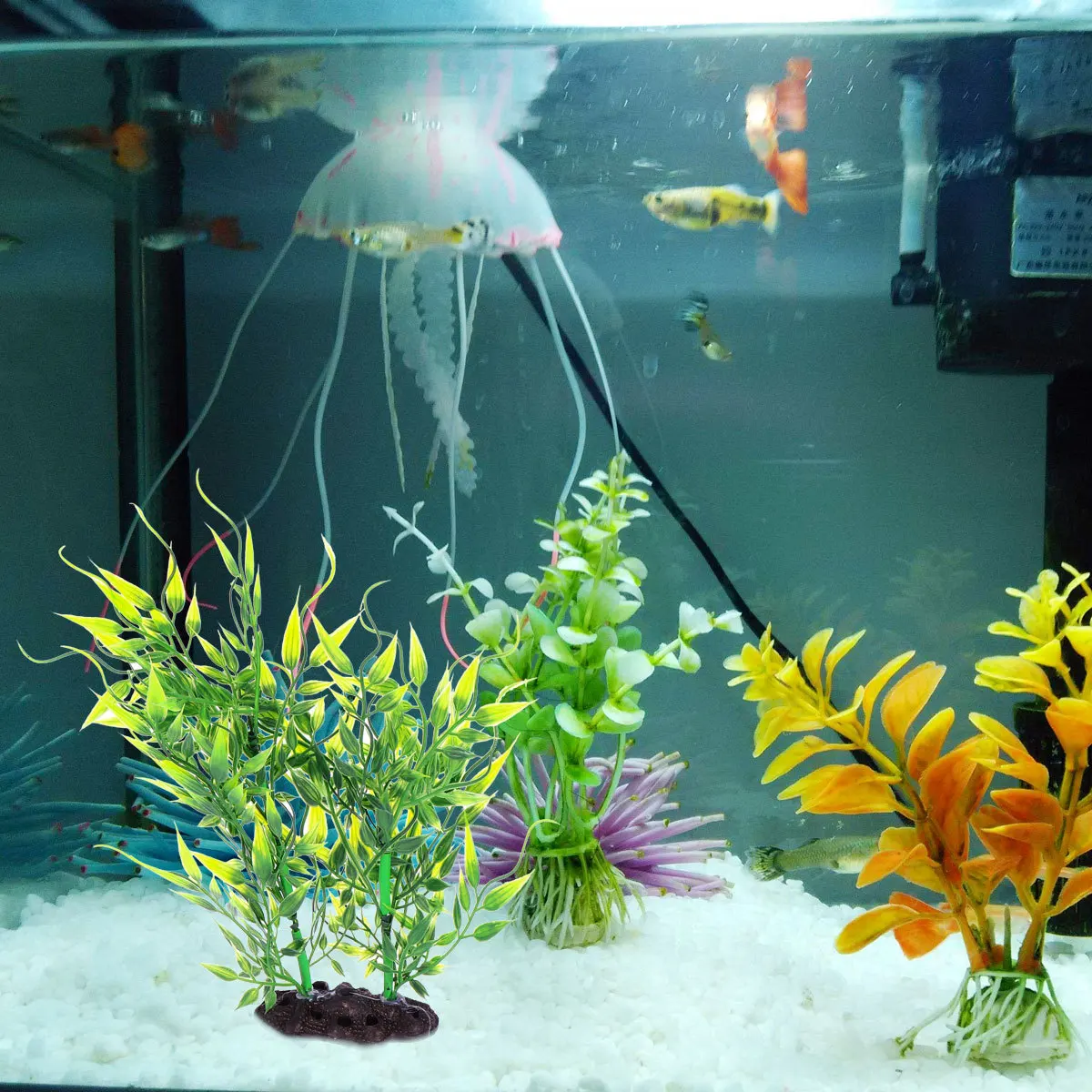 

Artificial Water Grass Small Bamboo For Aquarium Fish Tank Decoration Green Lifelike Plastic Plants No Toxic Easy Clean