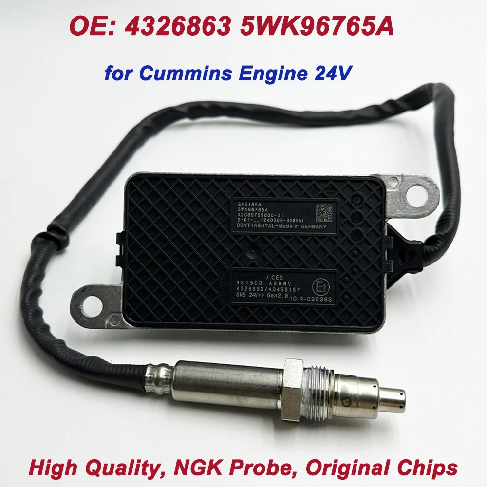 

for Cummins Truck Engine OE 5WK96765A 4326863 5WK96765B A2C95913000-01 High Quality Chips NGK Probe Nitrogen Oxygen NOX Sensor