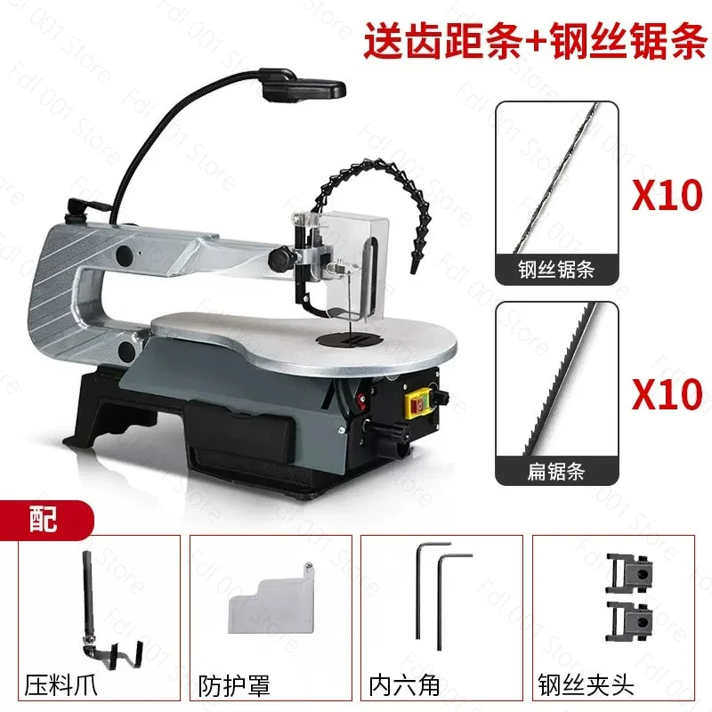 Variable Speed Benchtop Scroll Saw Electric Woodworking Curve Cutter for DIY Crafts Model Making Detailed Cutting Tool