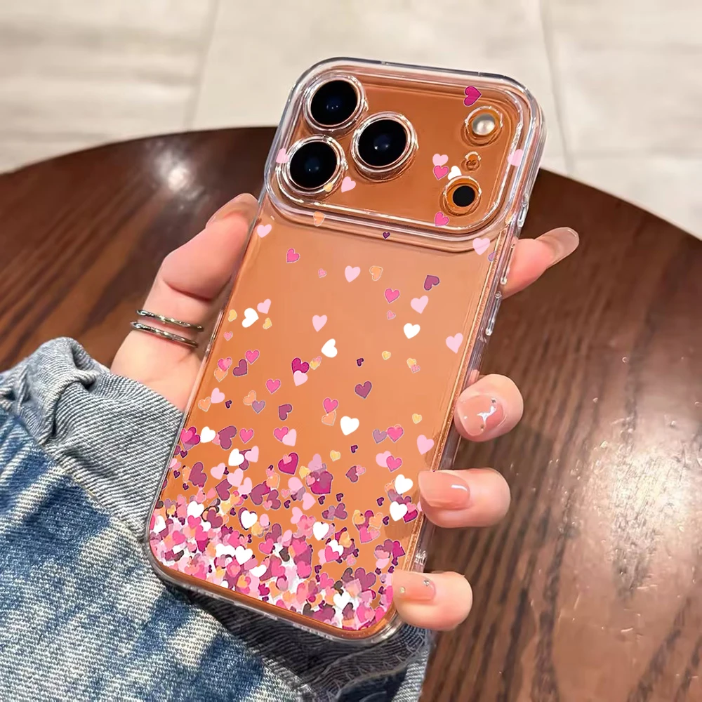 Gradient Heart Confetti Clear  - Phone Cases Xiaomi Redmi 12 评论和价格