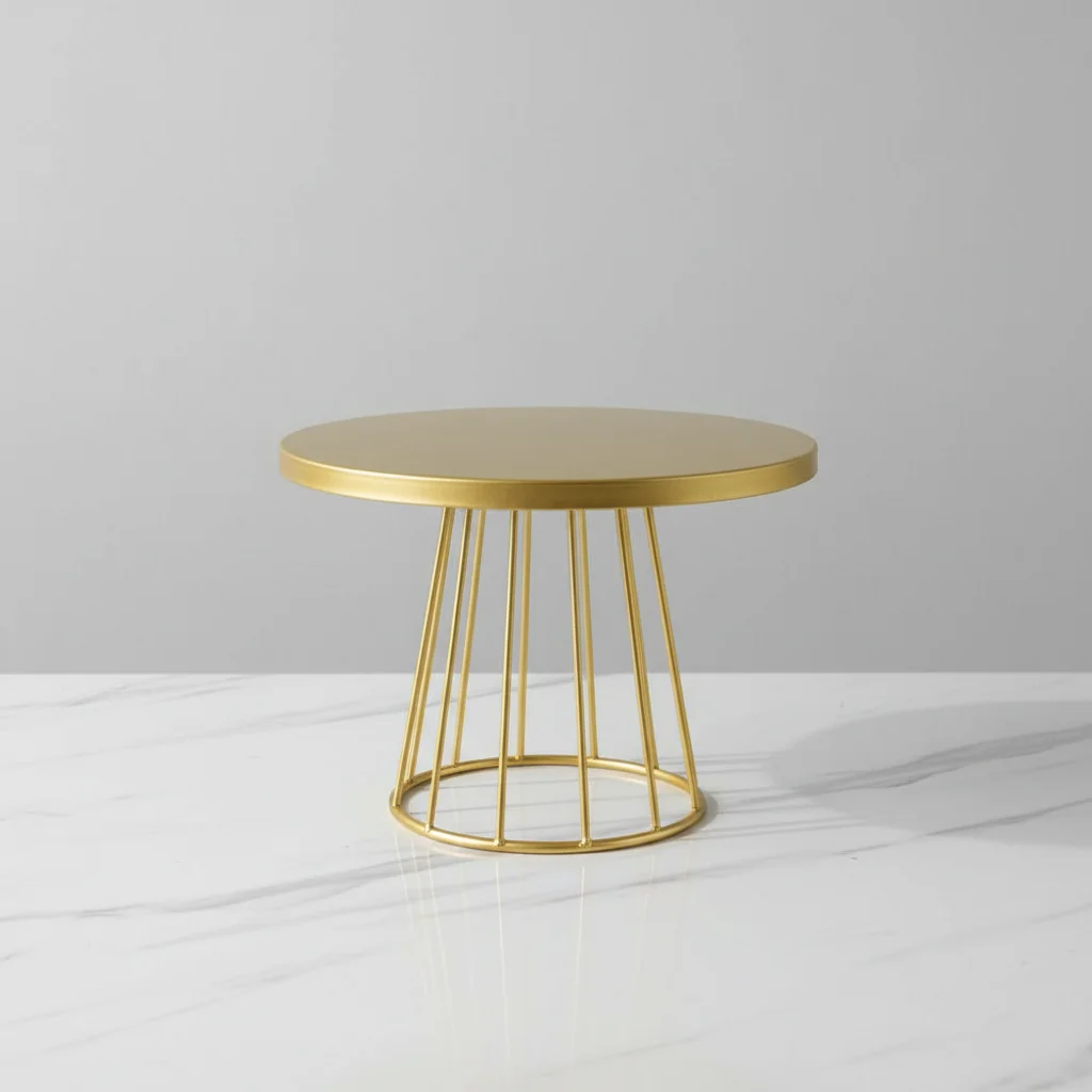 

20/25cm Metal Iron Cake Stand Pie Plates Dessert Rack Round Pedestal Dessert Holder Gold Wedding Cupcake Display Stand Household