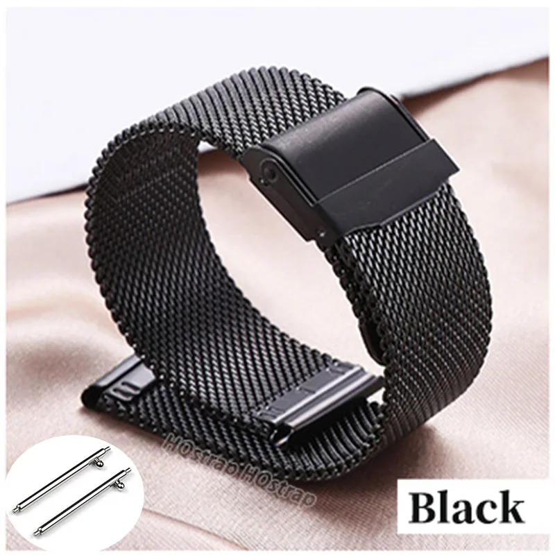 Schnellverschluss-Milanese-Armband, 18 mm, 20 mm, 22 mm, 12 mm, 14 mm, 16 mm, 17 mm, 19 mm, 21 mm, 24 mm, Universal-Armband, 0,6 Mesh-Edelstahl