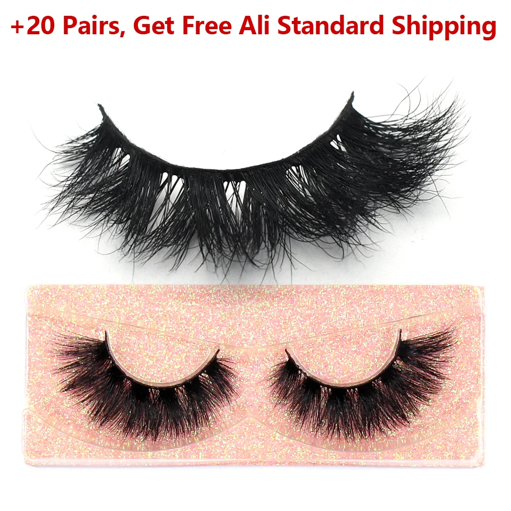 Dropshipping 3D Mink Strip Lashes Dramatic Fluffy Soft Fake Lashes Extension Natural Long Wispy False Eyelashes Mink Eye Lashes