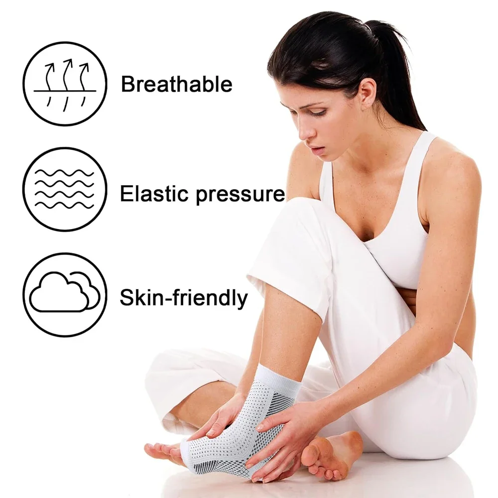 1Pair Neuropathy Socks for Women and Men, Soothe Socks for Neuropathy Pain, Compression Foot Sleeves Plantar Fasciitis Relief