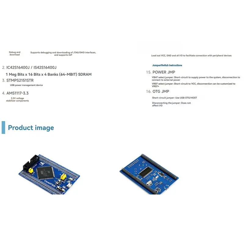 dt22-per-scheda-di-base-waveshare-stm32h743iit6-con-interfaccia-di-debug-jtag-swd-scheda-di-sviluppo-con-espansore-completo-di-i-o