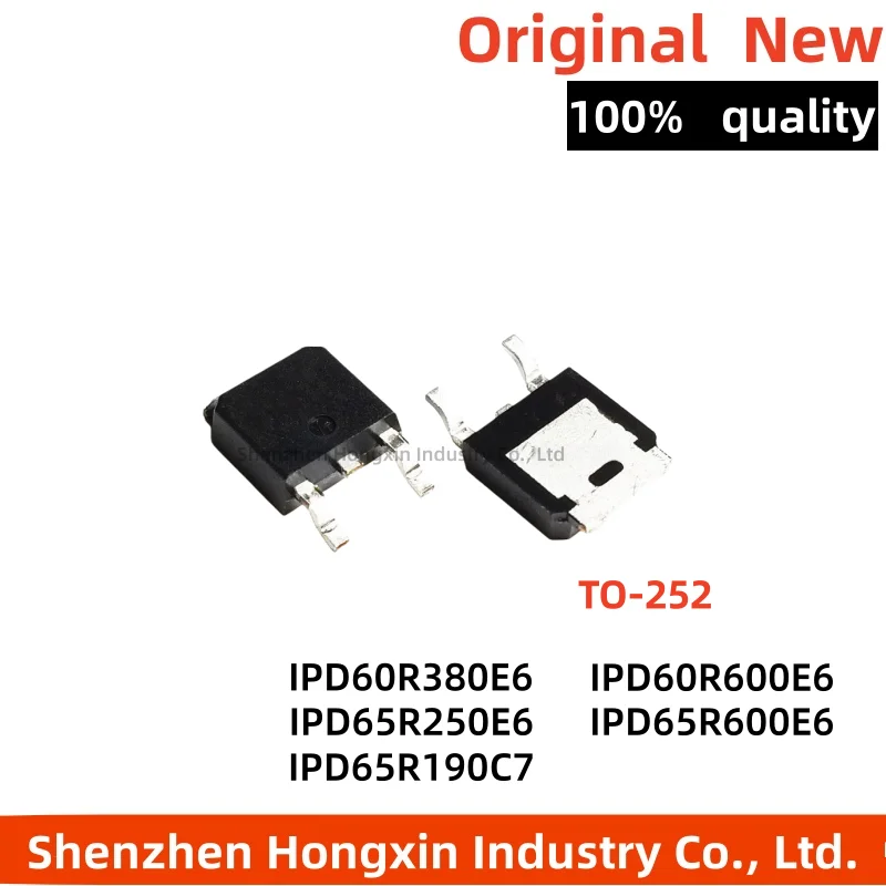 10 Pieces of IPD60R380E6 6R600E 65R250 65E6250 6600 6R380E6 190C7 65C7190 Field-Effect Transistor MOSFET N-Channel TO-252